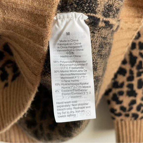 J Crew Turtleneck Sweater in Leopard Supersoft Yarn - Picture 7 of 8